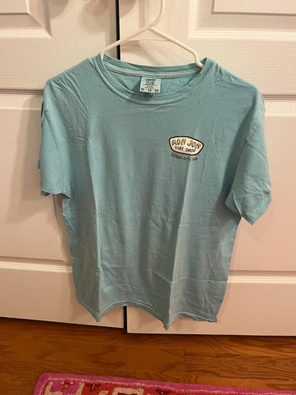 Teal Blue Comfort Colors Ron Jon Surf Shop Ocean City Short Sleeve T-Shirt